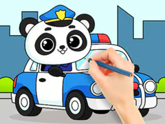 Permainan Coloring Book: Police Panda