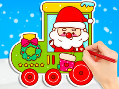 Permainan Coloring Book: Christmas Train