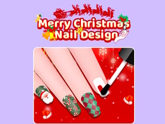 Permainan Merry Christmas Nail Design