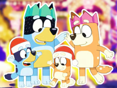 Permainan Jigsaw Puzzle: Bluey Family Xmas Eve