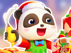 Permainan Jigsaw Puzzle: Baby Panda Christmas Chef