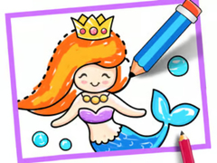 Permainan Toddler Drawing: Mermaid