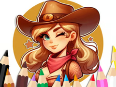 Permainan Coloring Book: Cowgirl