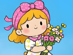 Permainan Jigsaw Puzzle: Little Flower Girl