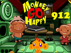 Permainan Monkey Go Happy Stage 912