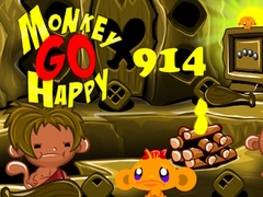 Permainan Monkey Go Happy Stage 914