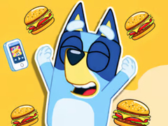 Permainan Jigsaw Puzzle: Burger Dog Bluey