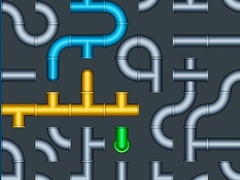 Permainan Connect The Pipes Water Puzzle