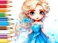 Permainan Coloring Book: Frozen Princess